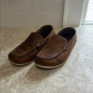 Florsheim Brown Leather Slip-On Kids Shoes